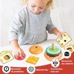 jouet en bois burger montessori
