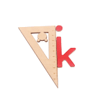 Alphabet en bois rouge et bleu montessori - jeux éducatif montessori