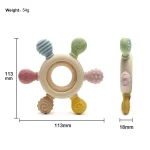 Anneau de dentition silicone- Multi tête montessori - jeux éducatif montessori