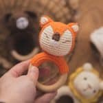 Anneaux de dentition Animaux – bois et crochet - jeux éducatif montessori