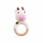 Anneaux de dentition Animaux – bois et crochet - jeux éducatif montessori