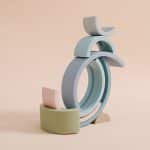Arc en ciel Montessori en Silicone - jeux éducatif montessori