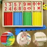 Bâtons de comptage en bois montessori- Jeu numérique - jeux éducatif montessori