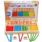 Bâtons de comptage en bois montessori- Jeu numérique - jeux éducatif montessori