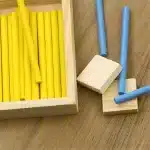 Bâtons de comptage en bois montessori- Jeu numérique - jeux éducatif montessori