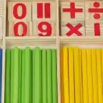 Bâtons de comptage en bois montessori- Jeu numérique - jeux éducatif montessori