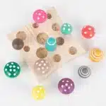 Bloc de construction champignon - jeux éducatif montessori