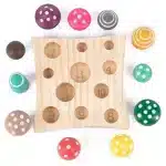 Bloc de construction champignon - jeux éducatif montessori