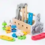 Boite à outils en bois de bricolage Montessori - jeux éducatif montessori