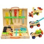 Boîte à outils en bois pour enfant – Montessori - jeux éducatif montessori