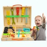 Boîte à outils en bois pour enfant – Montessori - jeux éducatif montessori