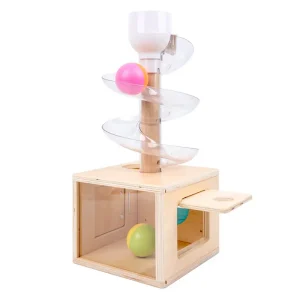 Boite en Bois Toboggan Permanence d’Objets 3 Sorties - jeux éducatif montessori