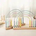 Boulier Arc en Ciel en bois - jeux éducatif montessori