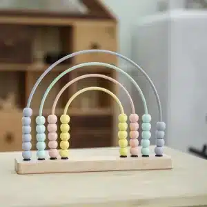 Boulier Arc en Ciel en bois - jeux éducatif montessori