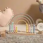 Boulier Arc en Ciel en bois - jeux éducatif montessori