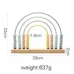 Boulier Arc en Ciel en bois - jeux éducatif montessori