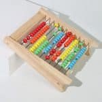 Boulier avec cartes chiffrées- Montessori - jeux éducatif montessori