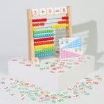 Boulier avec cartes chiffrées- Montessori - jeux éducatif montessori