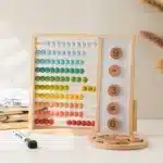 Boulier en bois avec tableau magnetique - jeux éducatif montessori