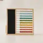 Boulier en bois avec tableau magnetique - jeux éducatif montessori