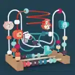 Boulier en bois pour enfant - jeux éducatif montessori