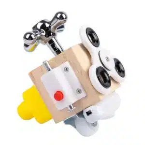 Busy board- Cube en bois - jeux éducatif montessori