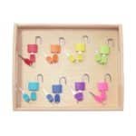 Cadenas colorés pour enfant - jeux éducatif montessori