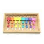 Cadenas colorés pour enfant - jeux éducatif montessori