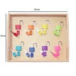 Cadenas colorés pour enfant - jeux éducatif montessori