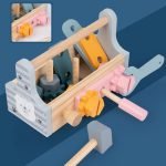 Caisse à outils en bois Montessori - jeux éducatif montessori