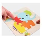 Carte petit puzzle éveil en bois - jeux éducatif montessori