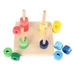 Cercles à enfiler pour la découverte de la classification - jeux éducatif montessori