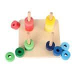 Cercles à enfiler pour la découverte de la classification - jeux éducatif montessori