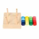 Cercles à enfiler pour la découverte de la classification - jeux éducatif montessori