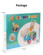 Chariot de Marche Pousseur – Éléphant - jeux éducatif montessori