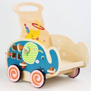 Chariot de Marche Pousseur – Éléphant - jeux éducatif montessori