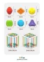 Cylindre à Formes – Jeu d’éveil bébé - jeux éducatif montessori