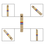 Flûte en bois montessori - jeux éducatif montessori