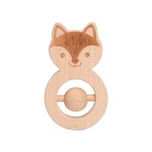 Hochet en Bois Renard - jeux éducatif montessori
