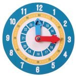 Horloge Montessori 12H et 24H en bois - jeux éducatif montessori