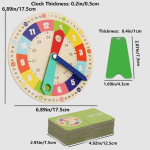 Horloge d’apprentissage montessori - jeux éducatif montessori