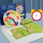 Horloge d’apprentissage montessori - jeux éducatif montessori