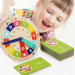 Horloge d’apprentissage montessori - jeux éducatif montessori