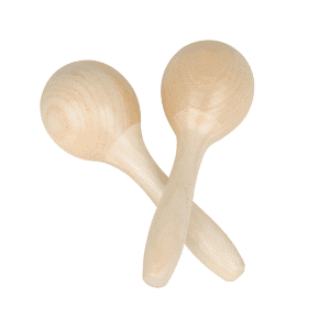 Maracas en bois pour enfant – 15cm - jeux éducatif montessori