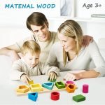 Jeu de Tri pour Enfant – Formes en Bois - jeux éducatif montessori