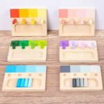 Jeux de Pions en Bois – Assemblage des Couleurs - jeux éducatif montessori