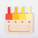 Jeux de Pions en Bois – Assemblage des Couleurs - jeux éducatif montessori