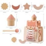 Jeux montessori 1 an planche d’eveil chateau - jeux éducatif montessori