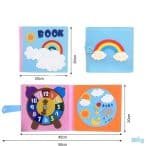 Jeux montessori le livre en tissu - jeux éducatif montessori