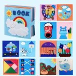 Jeux montessori le livre en tissu - jeux éducatif montessori